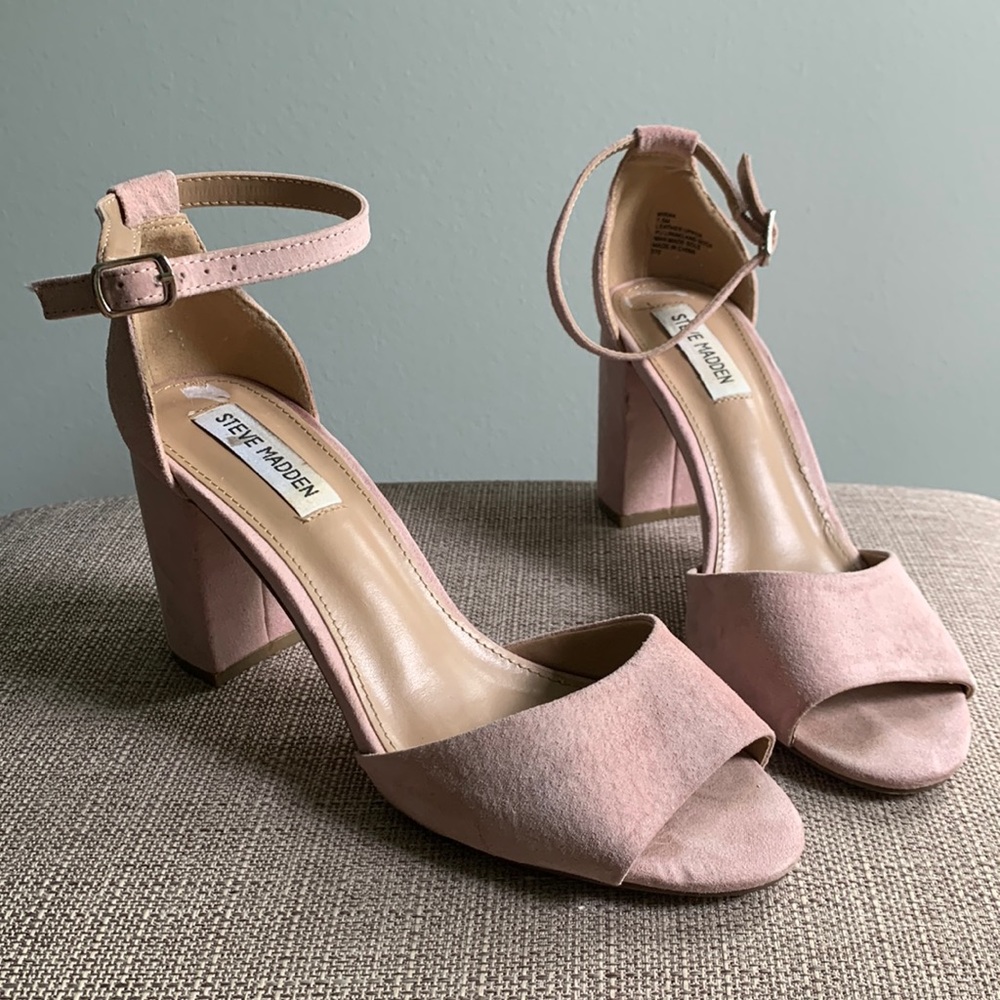 Steve Madden Mirna Leather Block Heel